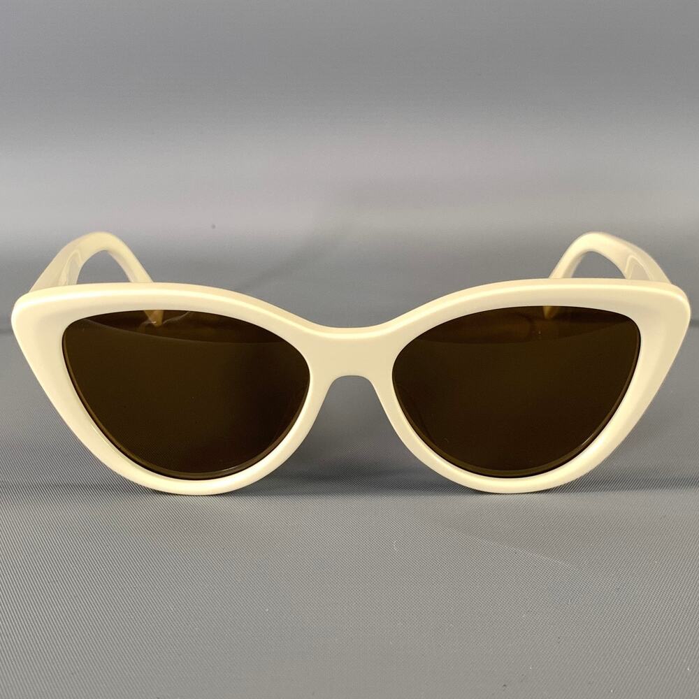 FENDI White Acetate Sunglasses